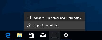 Windows 10 Unpin Site From Taskbar 