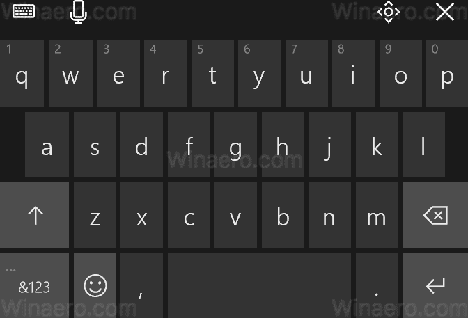 Сенсорная клавиатура для одной руки Windows 10