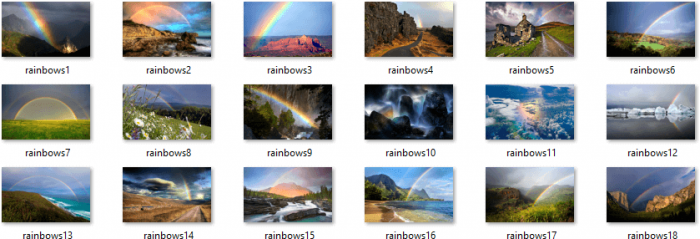 Rainbows Themepack Wallpapers