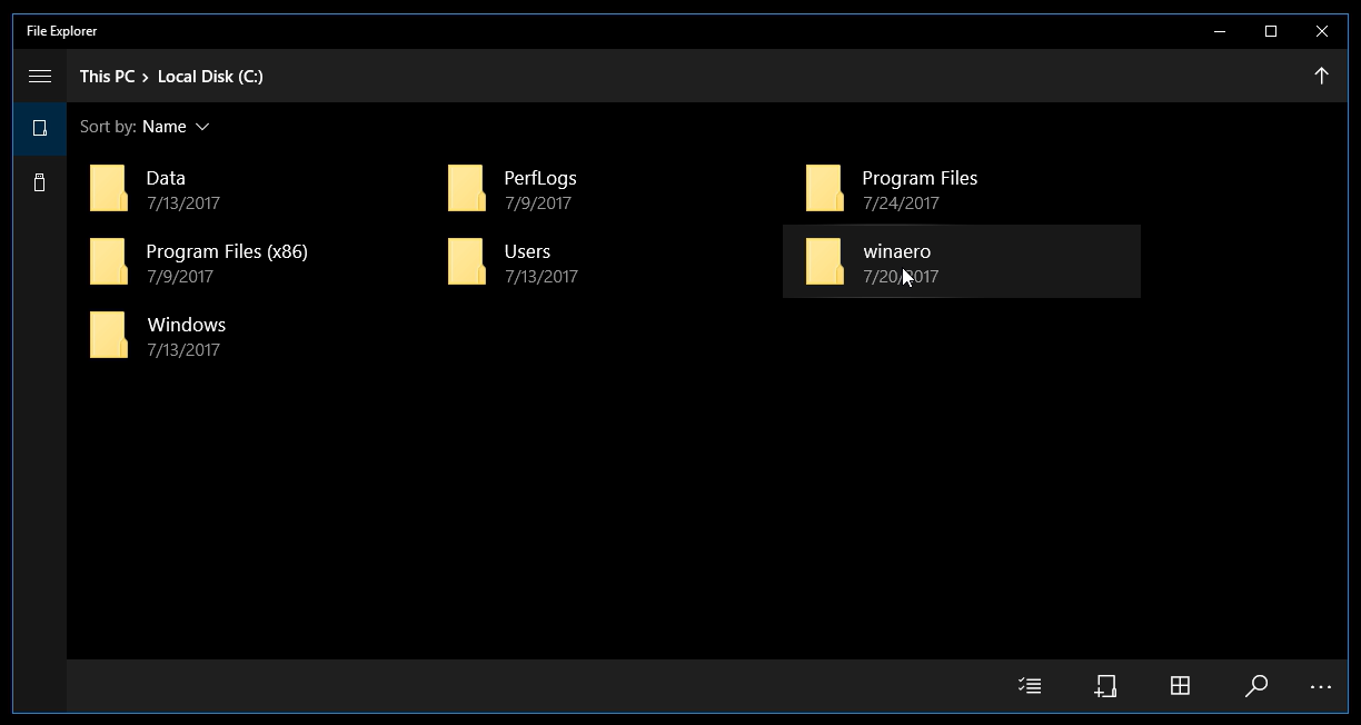 UWP File Explorer 01