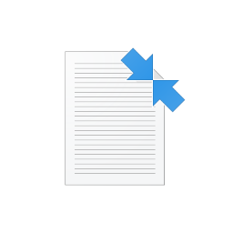 Windows 10 Compressed File Blue Arrow Icon