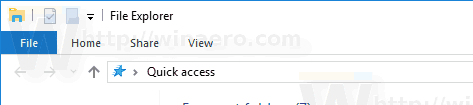 Windows 10 Default Quick Access Toolbar