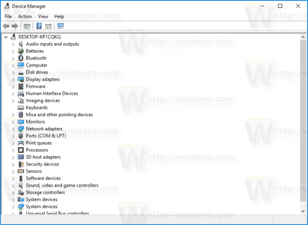 Windows 10 Device Manager 