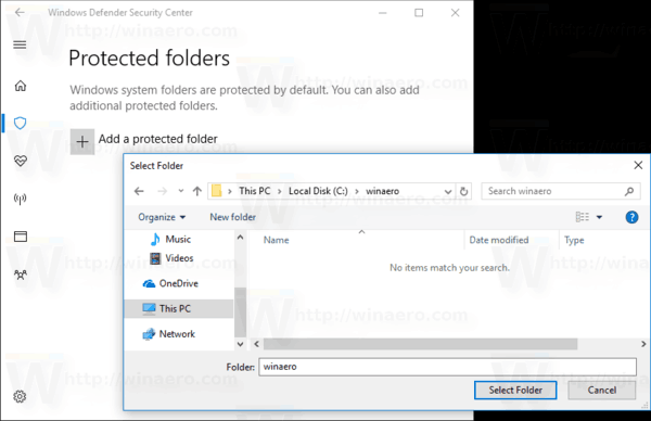 Add A Folder To Controlled Folder Access 