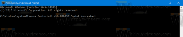 Wusa Command Prompt