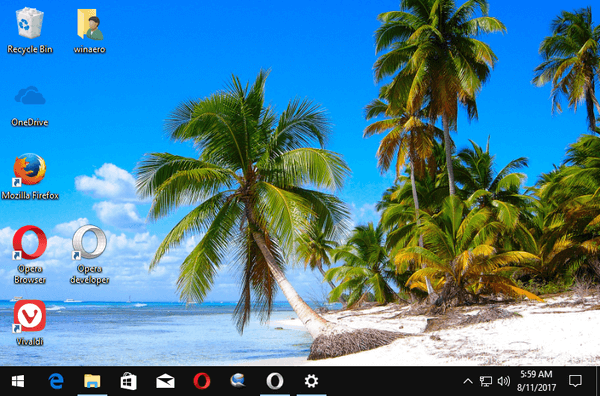 Khám phá không gian đầy màu sắc và rộng lớn với chủ đề Caribbean Shores trên Windows
