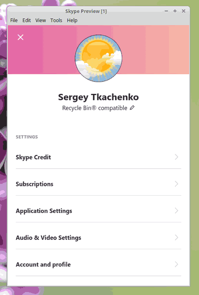 New Skype Profile Color 2