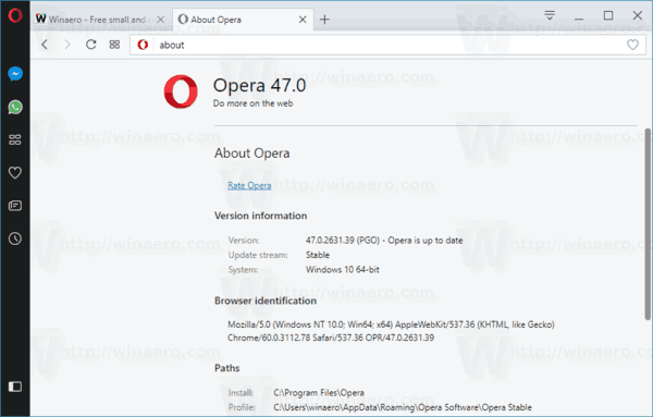 what is opera stable software