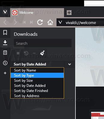 Sort Downloads By Type