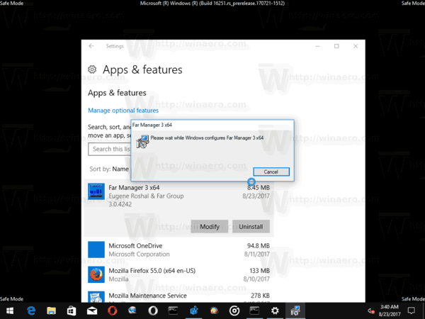 UnInstall Windows Installer App In Safe Mode