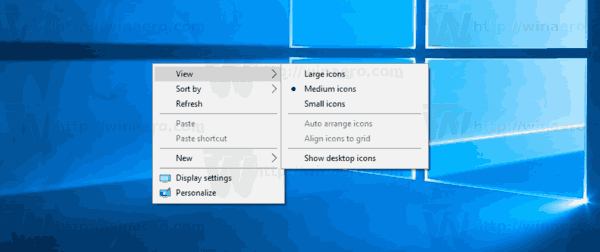 Windows 10 скрывает значки рабочего стола