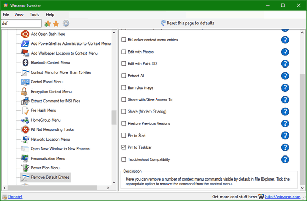 Windows 10 Remove Pin To Taskbar Context Menu