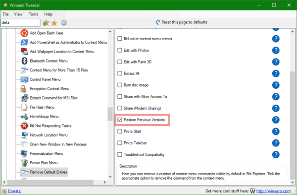 Windows 10 Restore Previous Versions Winaero Tweaker