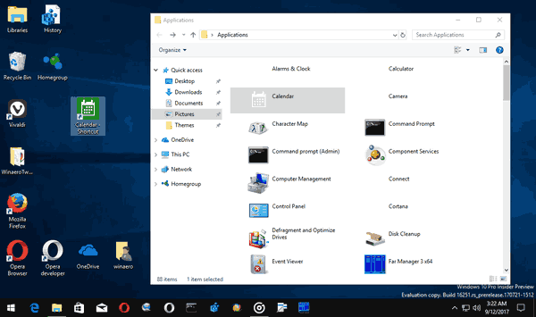 Create Desktop Shortcut For Store App In Windows 10