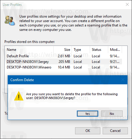 windows 10 confirm delete