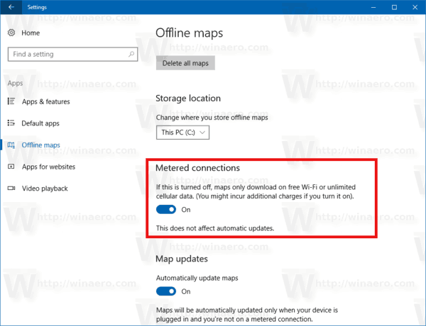 Download Maps Over Metered Connection Windows 10