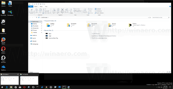 Taskbar Thumbnail Live Preview Windows 10