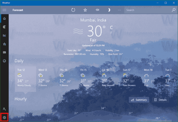 msn weather app not working