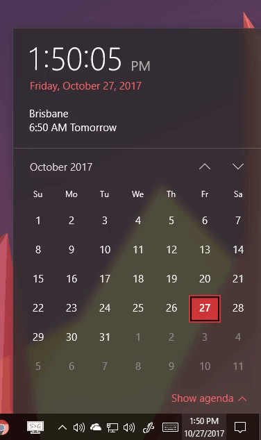 Calendar Reveal Effect