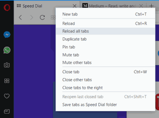 Opera 50 Tab New Context Menu
