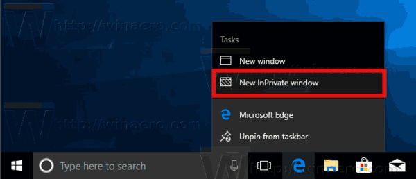 Edge Open Private Window Windows 10