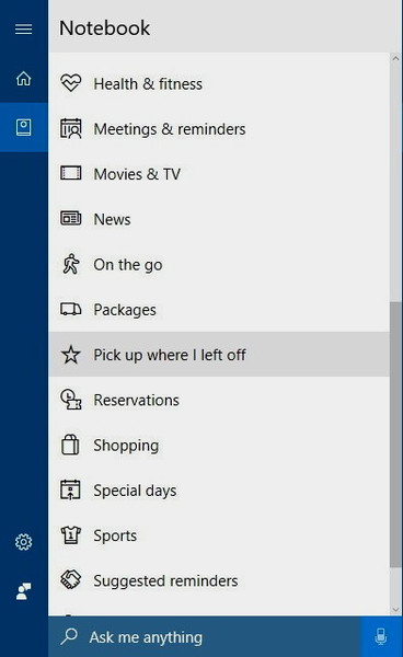 Cortana Notebook Icon