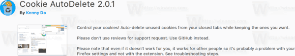 Firefox 57 Cookie Autodelete