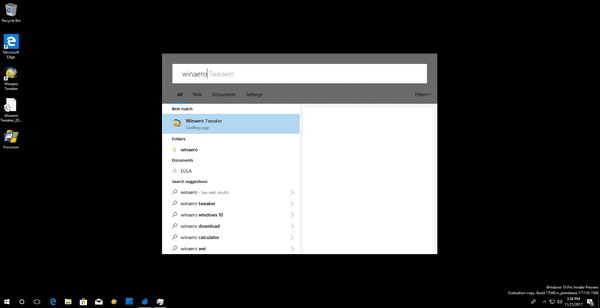 Floating Search In Windows 10
