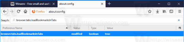 Open Bookmarks Always In New Tab In Firefox 57