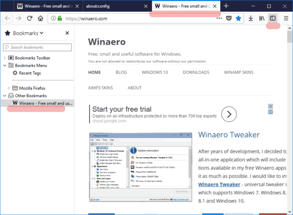 how to open new tab in firefox