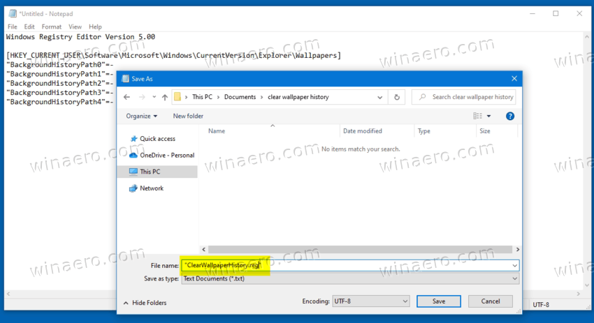 Create Reg File Manually