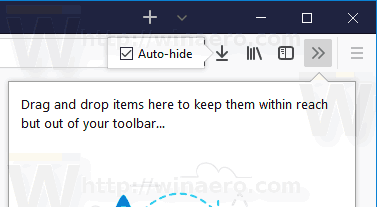 Firefox Customize Autohide Downloads Button