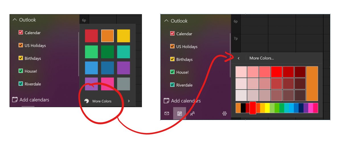 New Calendar Colors