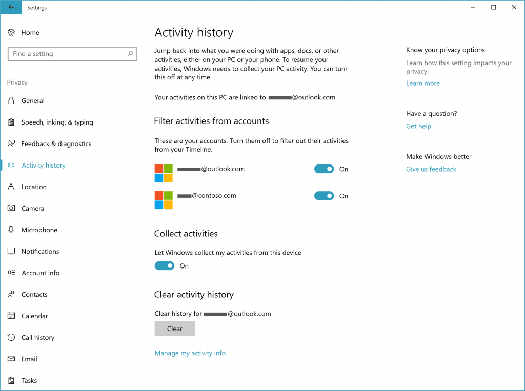 Cách Bật Và Tắt Tính Năng Dòng Thời Gian Trên Windows 10 - VERA STAR