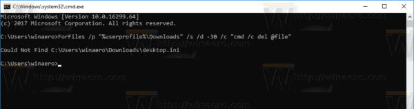 File Explorer Delete Downloads Older Than Cmd
