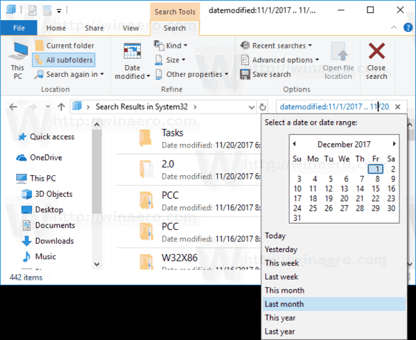 File Explorer Find Files By Date Range
