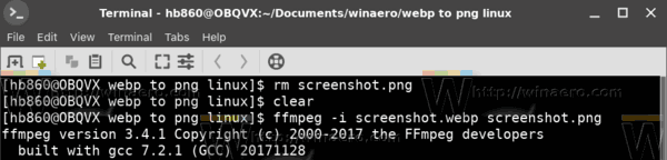 Linux Webp To Png Ffmpeg