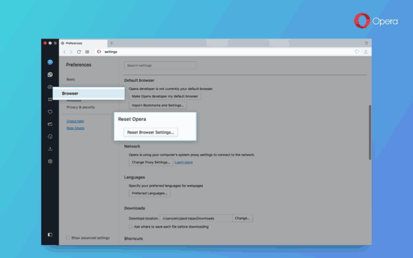 Opera 51 Reset Browser Vpn Improvements