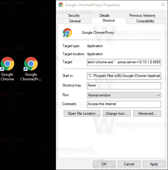 How to manually change your Proxy settings in Google Chrome