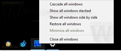 Taskbar App Classic Menu In Windows 10