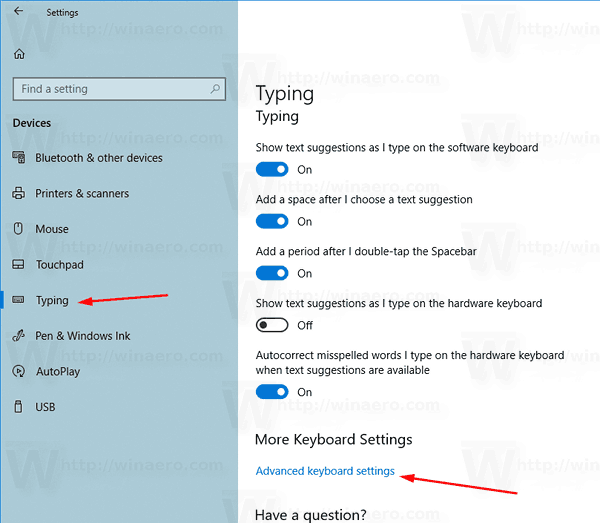 change keyboard shortcuts windows 10