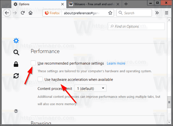 Firefox Disable Hardware Acceleration