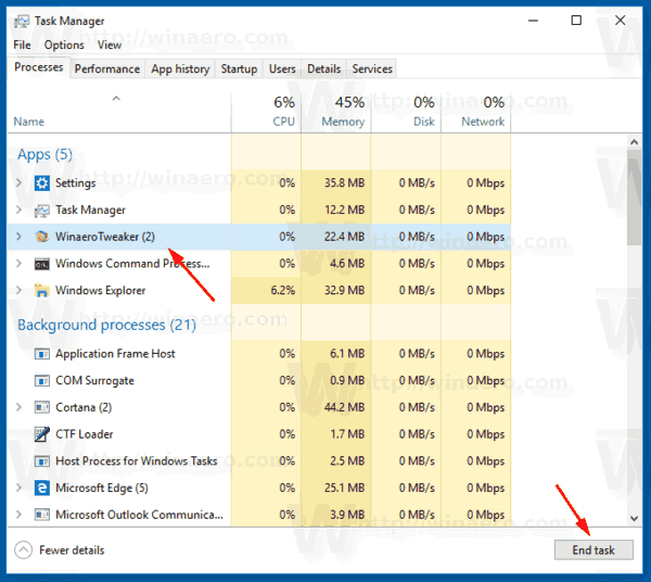 end task manager shortcut