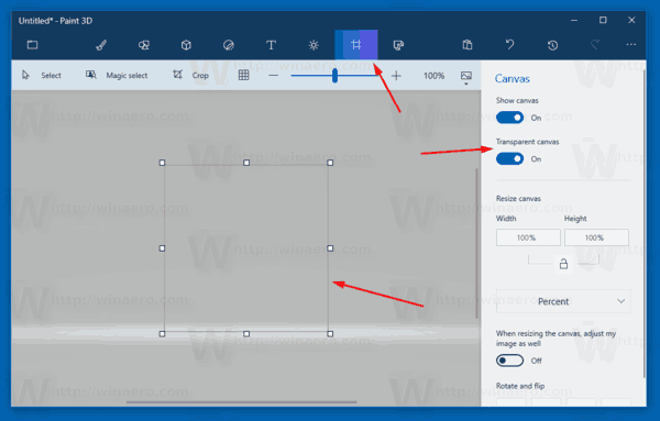 apply grid to picture paint 3d windows