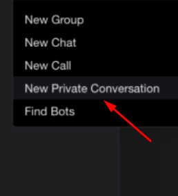 Skype Private Conversation