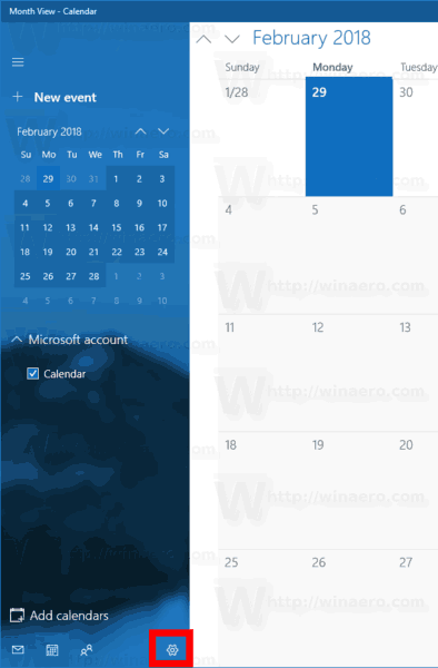 Windows 10 Calendar Change First Day Of The Week Step1