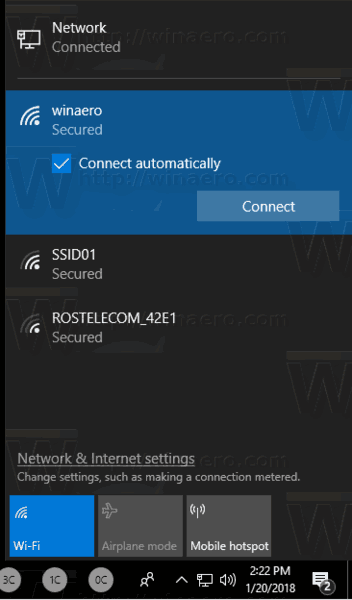 Windows 10 Connect Automatically Option