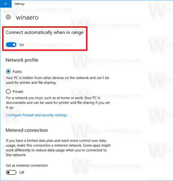 Windows 10 автоматически подключается к Wi-Fi в настройках