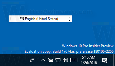 Enable Language Bar in Windows 10 (classic Language Icon)