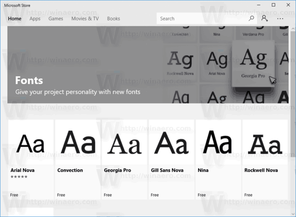 Windows 10 Install Fonts From Store Step2